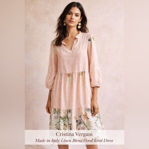Cristina Vergani | Dresses | Cristina Vergani Linen Blend Dress Size Small Floral Button Front Puff Sleeve | Poshmark Cristina Vergani | Dresses | Cristina Vergani Linen Blend Dress Size Small Floral Button Front Puff Sleeve | Poshmark